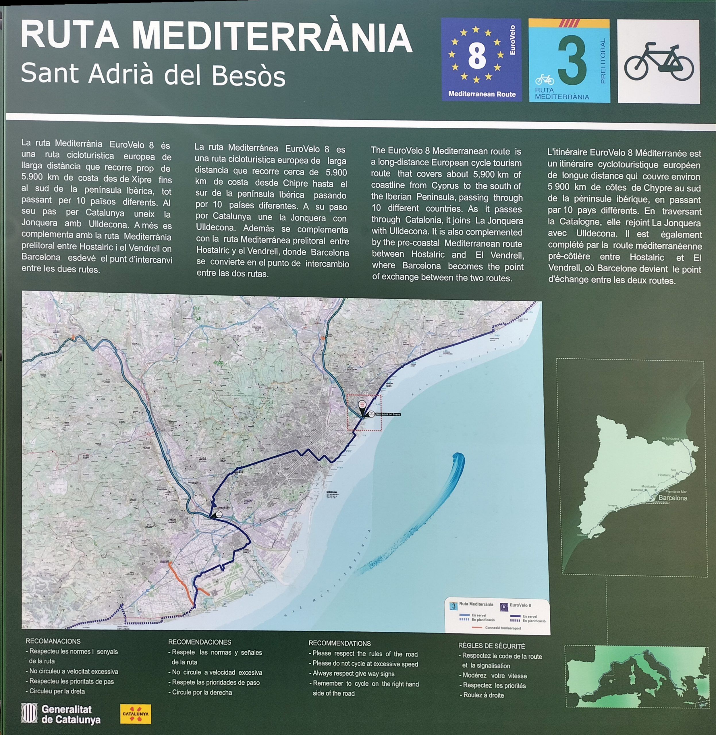 mapa EV8 Catalunya